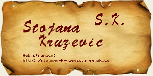 Stojana Kružević vizit kartica